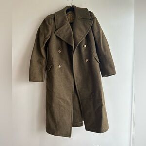 Women’s authentic wool military pea Coat